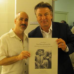 Composer Peter Boyer and narrator Alec Baldwin following a performance of The Dream Lives On A Portrait of the Kennedy Brothers Tanglewood Music Festival Lenox Mass July 18 2010