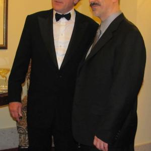 Narrator Robert De Niro and composer Peter Boyer following the premiere of The Dream Lives On A Portrait of the Kennedy Brothers at Bostons Symphony Hall May 18 2010