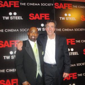 Barry Bradford  Matt OToole at Safe Movie Premiere