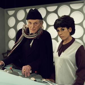 Still of David Bradley and Claudia Grant in An Adventure in Space and Time (2013)