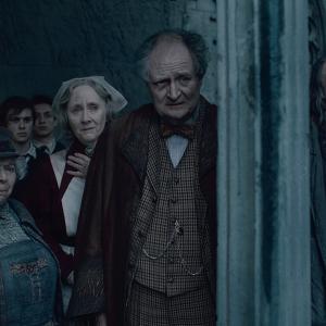 Still of Jim Broadbent, David Bradley, Gemma Jones and Miriam Margolyes in Haris Poteris ir mirties relikvijos. 2 dalis (2011)