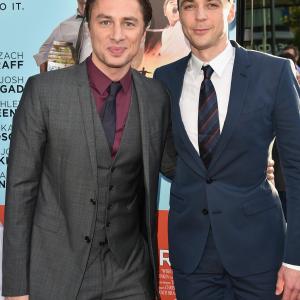 Zach Braff and Jim Parsons at event of Wish I Was Here 2014