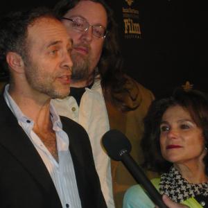 Jean Brassard David Garrett director and Tovah Feldshuh at Santa Barbara Film Festival for Ten Stories Tall