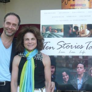 Jean Brassard, Tovah Feldshuh at opening of Ten Stories Tall at Santa Barbara Film Festival