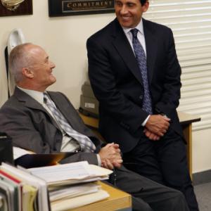 Still of Creed Bratton and Steve Carell in The Office 2005