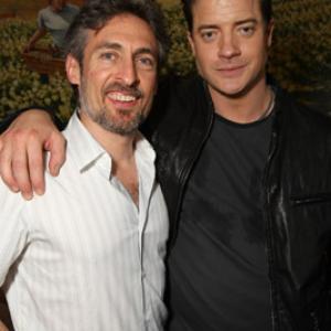 Brendan Fraser and Eric Brevig at event of Journey to the Center of the Earth 2008