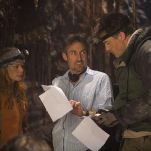 Still of Brendan Fraser, Eric Brevig and Anita Briem in Journey to the Center of the Earth (2008)