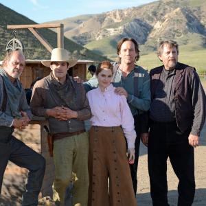 Dave Florek, Wes Brown, Shannon Lucio, Kevin Sorbo, and Stephen Bridgewater in Shadow on the Mesa, 2013