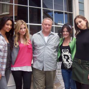 Kevin Brief on 'PRETTY LITTLE LIARS' with Shay Mitchell, Ashley Benson,Lucy Hale & Trioan Bellisario