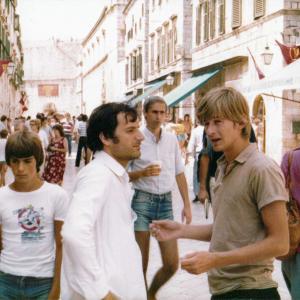 Dubrovacke ljetne igreRade Serbedzija and Miljenko Brlecic August 1979 Stradun Dubrovnik