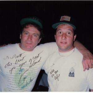 Robin Williams and me working on 