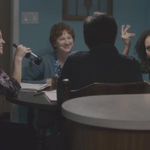 Elaine Bromka Eisa Davis and Zoe Winters in In the Family 2011