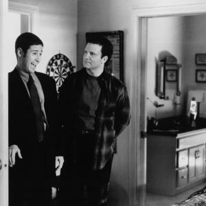 Still of Albert Brooks and Rob Morrow in Mother (1996)