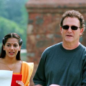 Still of Albert Brooks and Sheetal Sheth in Looking for Comedy in the Muslim World (2005)