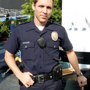 Officer Steve Davis on set of TV series -RAY DONOVAN