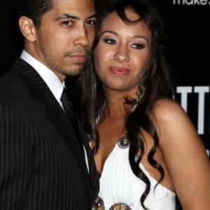Neil Brown Jr and Wife attending Battle Los Angeles Premiere