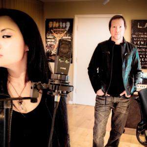 Tina Guo and Bill Brown in the studio January 2013