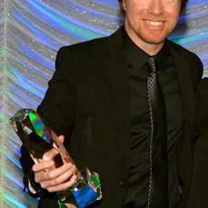 Bill Brown accepting his 9th BMI Television Music Award for his work on CSI:NY.