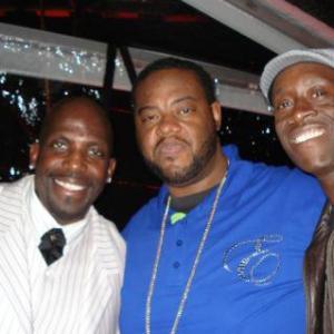 Kevin 'Dot Com'Brown, Grizz Chapman and Don Cheadle at the premiere of the movie 