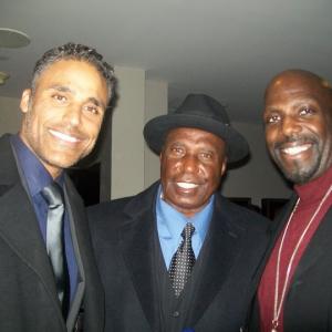 Rick Fox, his father and Kevin 'Dot Com' Brown