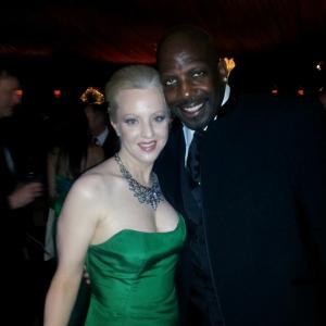 Wendi McLendon-Covey from Bridesmaids and Kevin 'Dot Com' Brown of 30 Rock at the 18th Annual SAG Awards