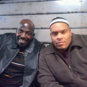 Kevin Dot Com Brown and Sean Ringgold OLTL on the set of NYC 22 new CBS show debuting April 15 2012