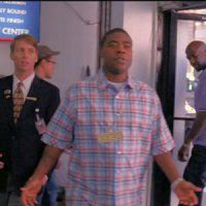 Still of Emanuelle Goes to Dinosaur Land 421  Jack McBrayer Tracy Morgan and Kevin Brown