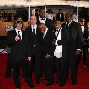 Actors Judah Friedlander, Scott Adsit, Grizz Chapman, Kevin Powell, Tracy Morgan, and Kevin Brown arrives at the 15th Annual Screen Actors Guild Awards held at the Shrine Auditorium on January 25, 2009 in Los Angeles, California. (Photo by Jason Merritt/Getty Images North America)