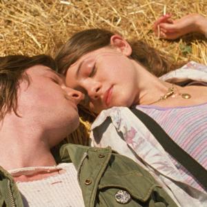 Still of Peter Vack and Natalia Dyer in I Believe in Unicorns (2014)