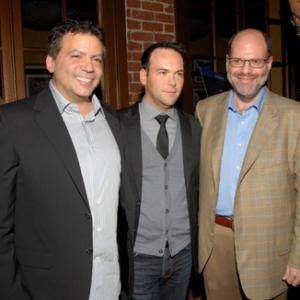 Michael De Luca, Dana Brunetti and Scott Rudin at event of The Social Network (2010)