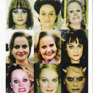 They are ALL Amy Poehler in makeup by Norman Bryn for Comedy Centrals Upright Citizens Brigade