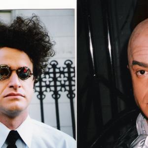 Bald-cap application to erase actor Matt Besser's huge head of hair! Makeup by Norman Bryn for Comedy Central.