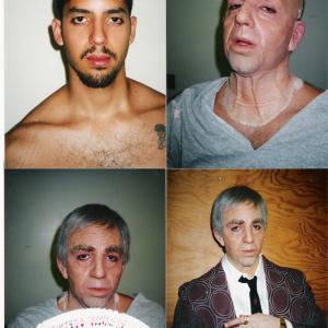 Prosthetic disguise for magician David Blaine; makeup by Norman Bryn.