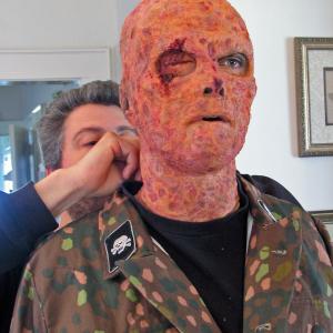 Nazi Zombie makeup by Norman Bryn for Reanimator 1942 a webseries pilot
