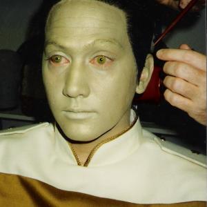SNL Star Trek sketch 1994 Rob Schneider as Data the Android Makeup application by Norman Bryn