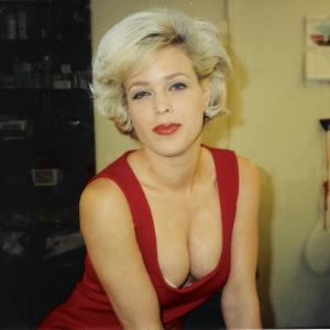 Actress Melody Anderson as Marilyn Monroe makeup by Norman Bryn