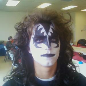 KISS rock makeup by Norman Bryn for Halloween episode of Showtimes The Big C in 2011