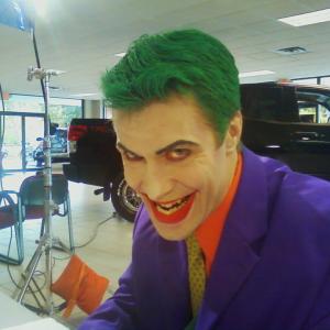 Joker makeup by Norman Bryn for Toyota commercial 2011
