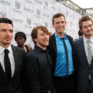 Russell Cummings, Lou Pucci, Ken Luckey and Robert Buckley at the premier of 