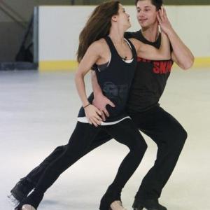 Still of Rebecca Budig and Fred Palascak in Skating with the Stars 2010