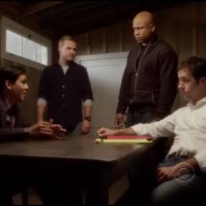 NCIS Los Angeles Burt Bulos with Chris ODonnell LL Cool J and Peter Cambor