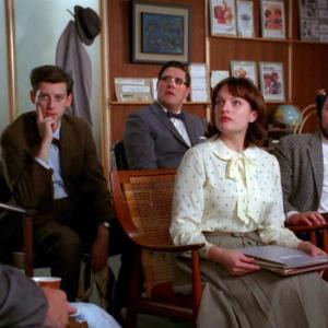 Mad Men season 3 ep 10 Pictured L to R Don Draper Jon Hamm Marty Faraday Anthony Burch Harry Crane Rich Sommer Peggy Olsen Elisabeth Moss and Paul Kinsey Michael Gladis