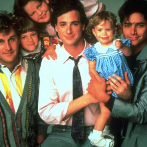 Still of John Stamos Candace Cameron Bure Dave Coulier Bob Saget and Jodie Sweetin in Full House 1987