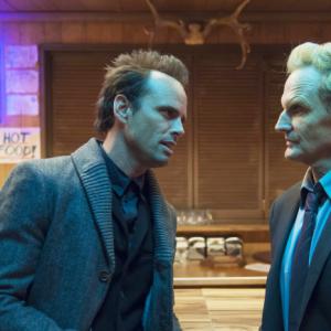 Still of Jere Burns and Walton Goggins in Justified 2010
