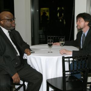 Ken Burns and Stanley Crouch at event of How to Get the Mans Foot Outta Your Ass 2003