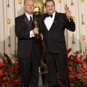 Academy Awardwinners Donald Graham Burt and Victor Zolfo left to right backstage at the 81st Academy Awards are presented live on the ABC Television network from The Kodak Theatre in Hollywood CA Sunday February 22 2009