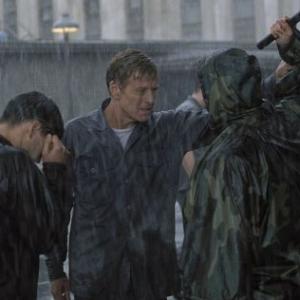 Still of Robert Redford Clifton Collins Jr and Steve Burton in The Last Castle 2001
