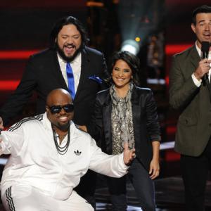 Still of Carson Daly CeeLo Green and Vicci Martinez in The Voice 2011