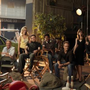 Still of Amanda Peet Matthew Perry Steven Weber Sarah Paulson Timothy Busfield DL Hughley Bradley Whitford and Nate Corddry in Studio 60 on the Sunset Strip 2006