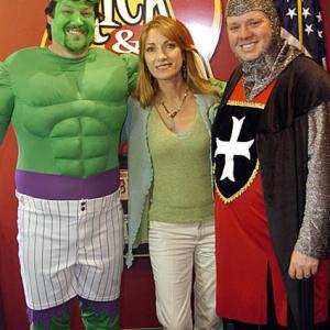 Rick  Bubba welcome a real princess to the studio on Halloween Day Jane Seymour 2004